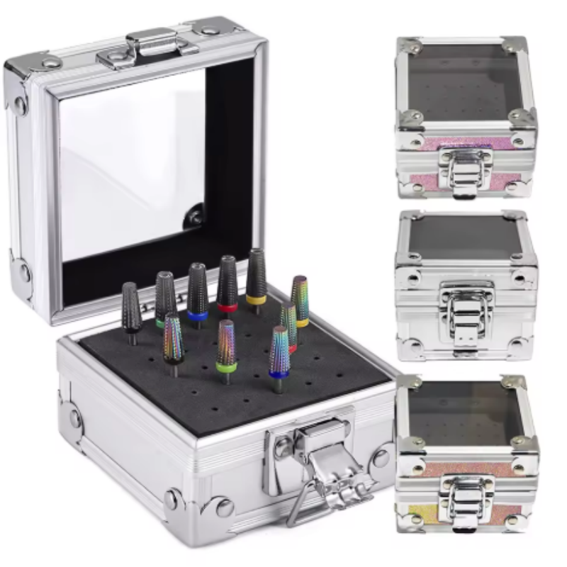 Nail Drill Bits Storage Alumin - Nail Drill Machine ulasan dan harga